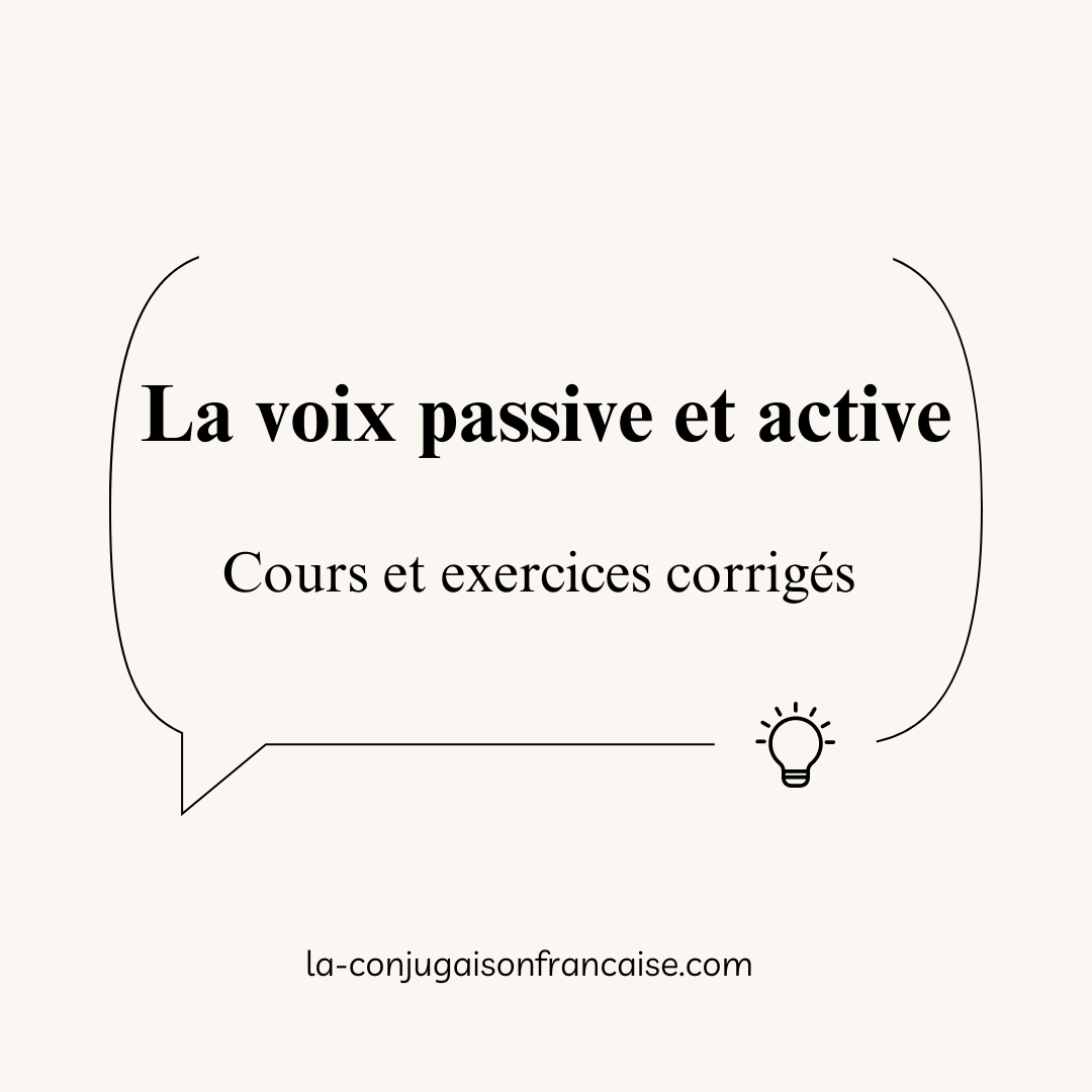 La voix passive et active Cours et exercices corrigés 1