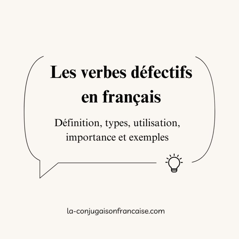 Les verbes défectifs en français