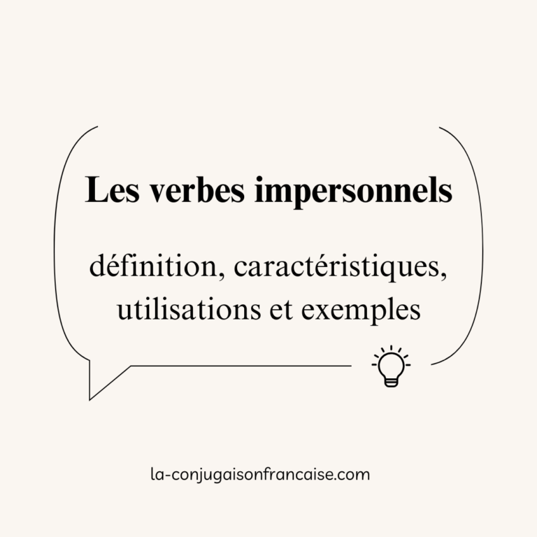 Les verbes impersonnels en français