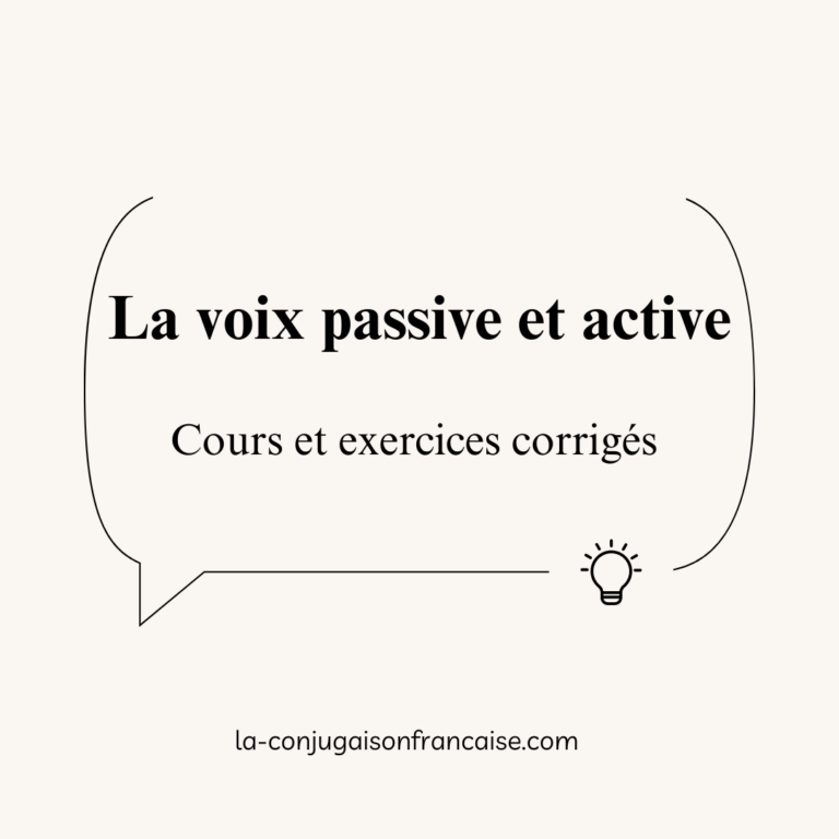 La voix passive et active : Cours et exercices corrigés