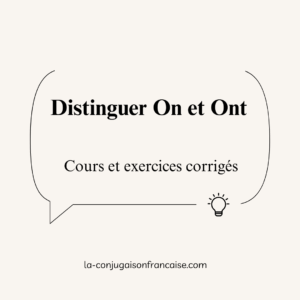 On et Ont en français Cours et Exercices corrigés