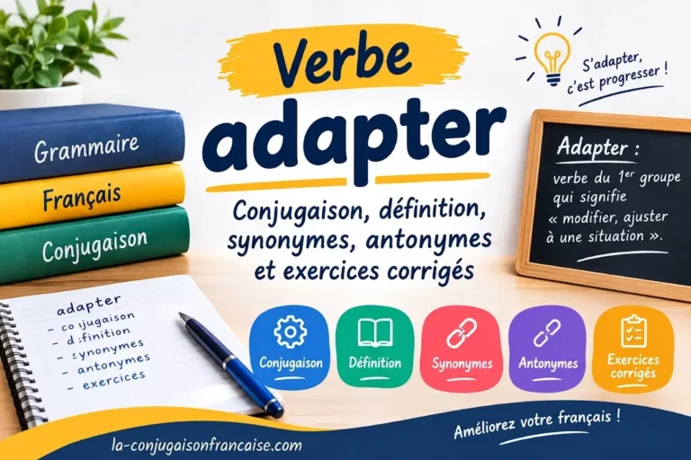Verbe adapter conjugaison, définition, synonyme, exercices